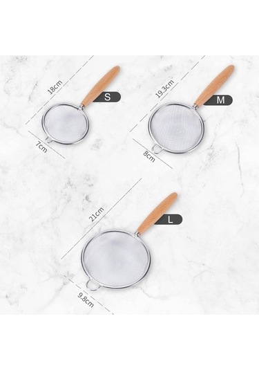 Ulzyvf Yağ Suyu Paslanmaz Örgü Net Meyve Konforlu Kepçe Kavrama Kaşık İnce Fonksiyonlu Filtre Erişte Elek Çok Amaçlı Çelik Mutfak Aleti Çelik