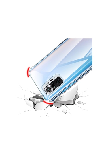 Goocamp Redmi Note 10 Pro Kılıf Nitro Anti Shock Silikon - Renksiz Renksiz