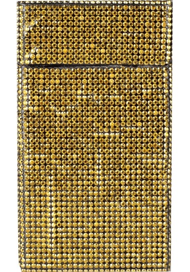 Nesgıft Kadın Gold Swarovski Taşlı Ince Uzun Sigara Kutusu