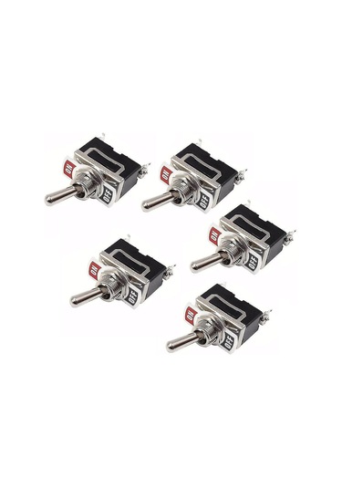 Suofeng 5 Adet Spst Tipi Metal Anahtar, 2-pin On/off Fonksiyonu, 12v-230v Aralığında Uygulanabilir, Otomobil Ve Tekne İçin Uygun