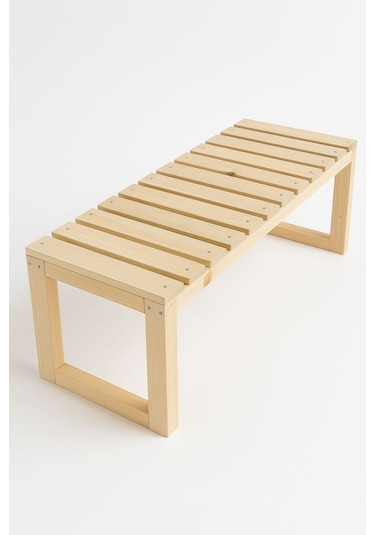 Dekorela Ahşap Bench Naturel