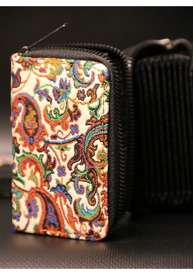 Pujiva Etnik Desen Akardion Terme Premium Kartlık Bej 7/11cm Bej