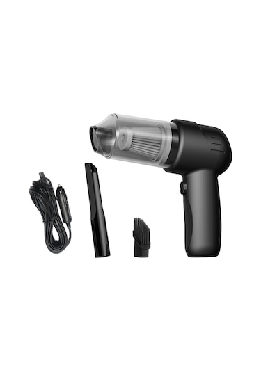 CBTxGlobal Fl-8803 Taşınabilir El Araç Süpürgesi 12v Araç Prizi Siyah