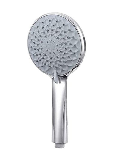 Kustar Nilüfer 3 In 1 5 Fonksiyonlu Banyo Duş Başlığı Seti L Mafsal Ve 1,5 Metre Örgülü Hortum Seti Gri