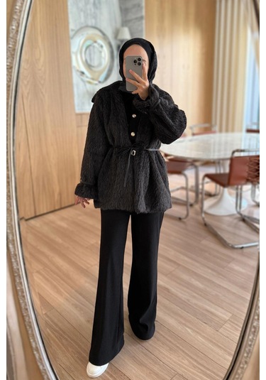 Alpaka Kürk - Siyah Siyah