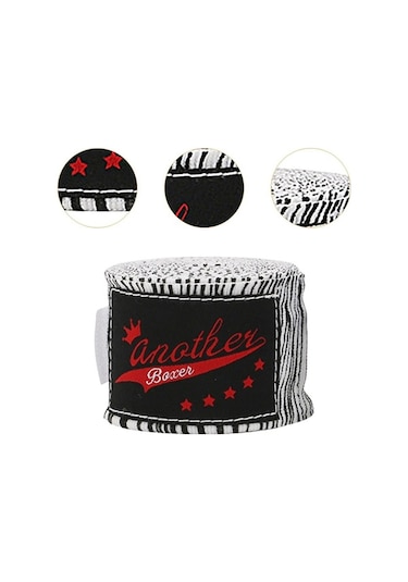 Pazly Suntek Yetişkinler İçin Boks El Sargısı - Rekabetçi Beyaz Beyaz