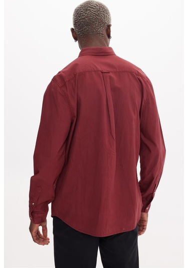 Snoop Bordo Basıc Gömlek Bordo