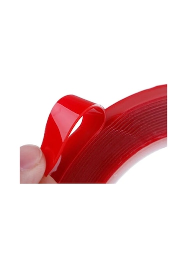 Gen-of Vhb Silikonlu Çift Taraflı Akrilik Bant 19mmx2m Kırmızı 1 Adet