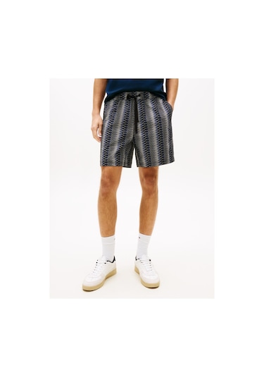 Tommy Hilfiger Tjm Erkek Siyah Aop Kısa Chino Şort-13818 Siyah