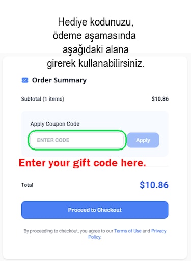 Esimtime 15 Usd Dijital Hediye Kartı