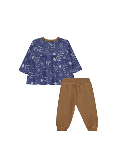 Kız Bebek Mor Pamuk Patiksiz İkili Takım Mor