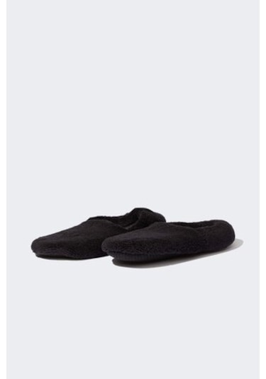 Defacto Erkek Düz Taban Pelüş Ev Patiği D3081ax24wnbk23 Siyah