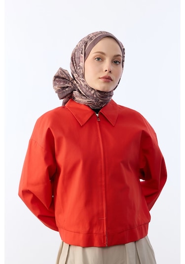 Mirsoy Scarf Asya Etnik Desen Şal Açık Vizon