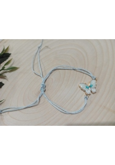 Modern Beyaz Kelebek Bileklik Beyaz