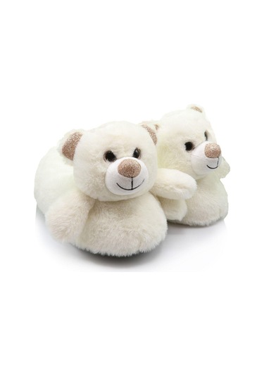 Bear Sevimli Ev Terliği Panduf 36/41-3670 Beyaz