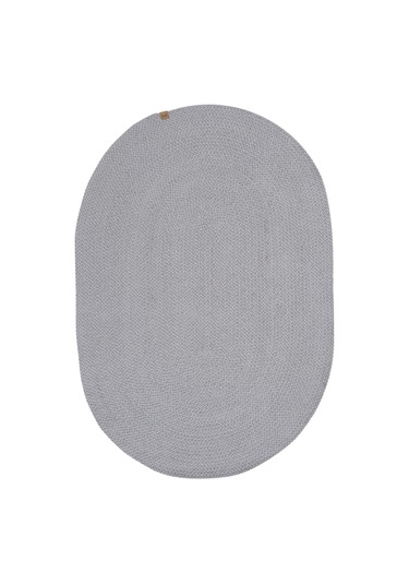 Cool Halı Glenn 607 Gri Banyo Halısı Antre Halısı Hasır Dokulu Oval Banyo Paspas Mutfak Halısı