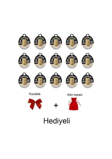 Vıctorıa Gold 15 Adet 1 Gr 24 Ayar 995 Altın Hediyeli