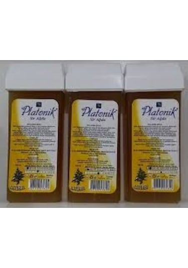 Platonik Naturel Sarı Kartuş Sir Ağda 100 ML x 3