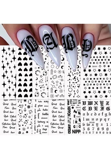 6 Adet/takım Parlak Yansıtıcı Tırnak Etiket Altın Gümüş Aurora Dalga Hatları 3d Kendinden Yapışkanlı Nail Art Çıkartması Tasarım Manikür Aracı Açık Gri