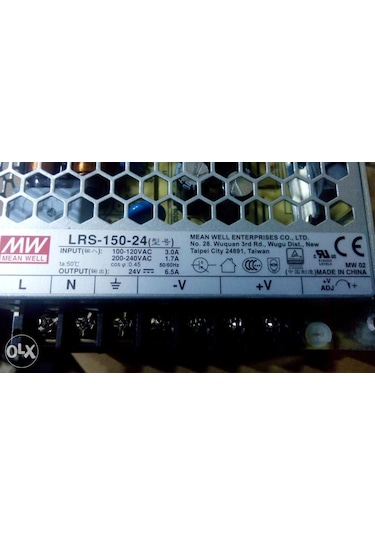 Meanwell Lrs-150-24 150W 6,5 Amper Led Trafo Adaptör Güç Kaynağı