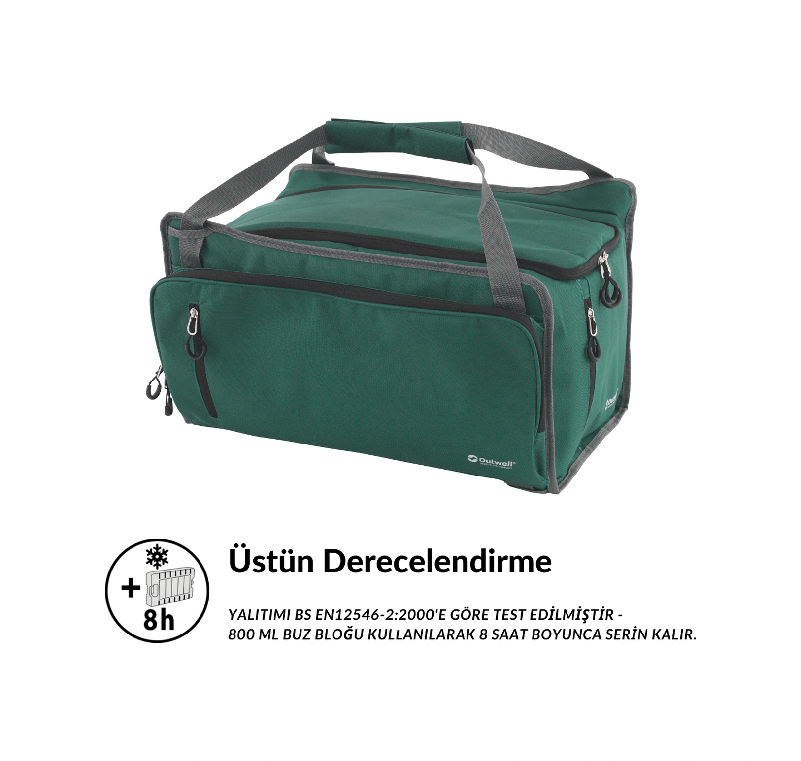 Outwell Cormorant M 24 L Yüksek Yalıtımlı Soğutucu Termal Çanta Green Yeşil