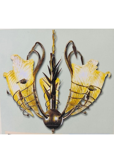 Ithal Beşli Metal Eskitme Avize 4030-5P