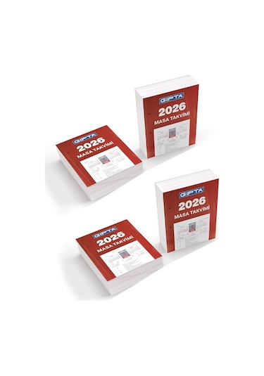 Gıpta 2026 Blok Masa Takvimi 10x13 Cm 4 Adet