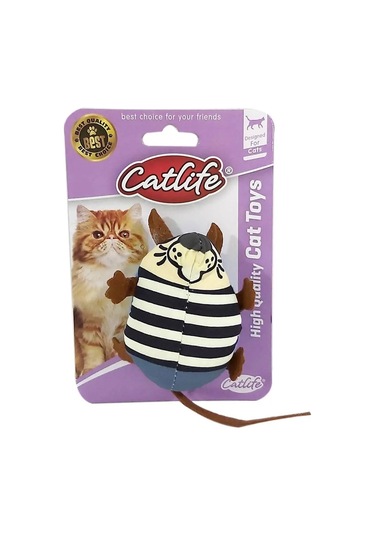 Sevimli Kumaş Fare Kedi Oyuncağı 17 Cm Çeşitli Renklerde