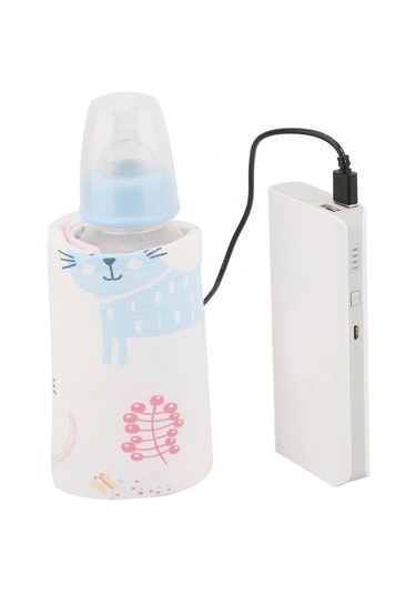 Usb Biberon Isıtıcı Taşınabilir Süt Seyahat Isıtıcı Saklama Kapağı Yalıtım Termostatı