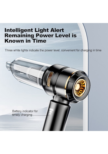 Springsun 4'ü 1 Arada 80.000 Rpm Hava Üfleyici - 3 Kademeli, 6000mah Şarjlı, Araba/klavye/halı Temizliği