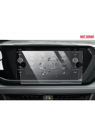 Volkswagen Tiguen 2022-2023 Navigasyon Ve Multimedya Uyumlu Mat Ekran Koruyucu