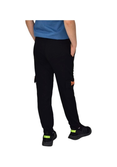 Baglan Erkek Çocuk Çift Kargo Cepli Eşofman Altı Bgl-st04631 Siyah