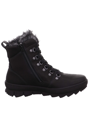 Legero 2-000530 Novara Kadın Siyah Deri Gore-tex Bot Siyah