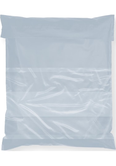 Baskısız Cepli Gri Kargo Poşeti 24x30+5 Cm - 100 Adet