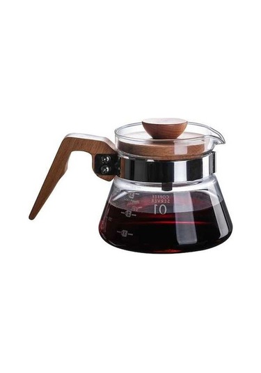 Dancemonkey Elegant Ahşap Kahve Sürahisi - 400ml, Pratik Ve Şık Diğer