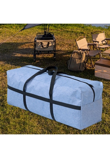 Homyl Seyahat Duffle Çanta Battaniye Yurt Yorgan Için Mavi Mavi Diğer