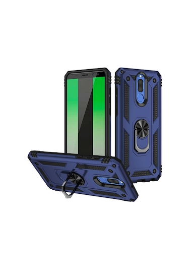 Zore Huawei Mate 10 Lite Kılıf Msra Vega Kapak - Mavi Mavi