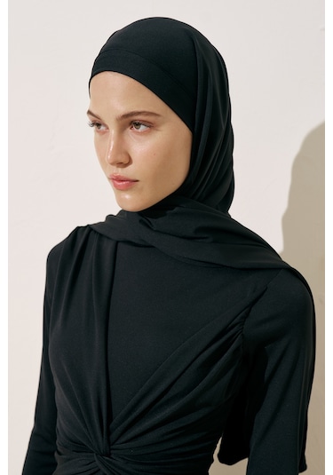 Manuka Bone Bağlamalı Mayo Şal Siyah Siyah