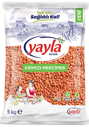 Yayla Kırmızı Mercimek 5 KG