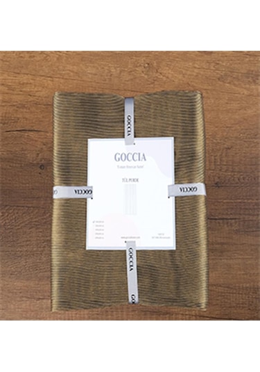 Murcia Dökümlü Tül Perde Pilesiz Altın