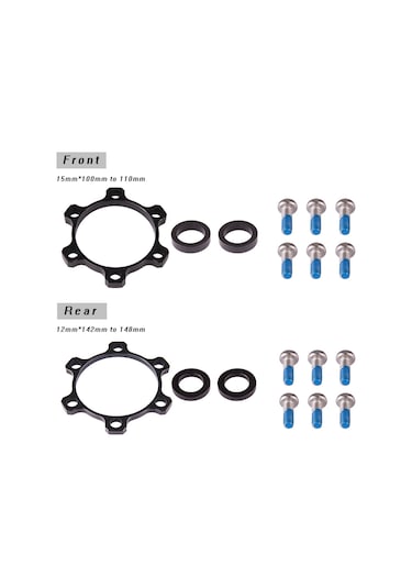 Hombey Arka Çark Hub Adaptörü 142 12 Mm'den 148 12 Mm'ye Alüminyum Alaşımlı Dönüştürücü Distancelik Çok Renkli