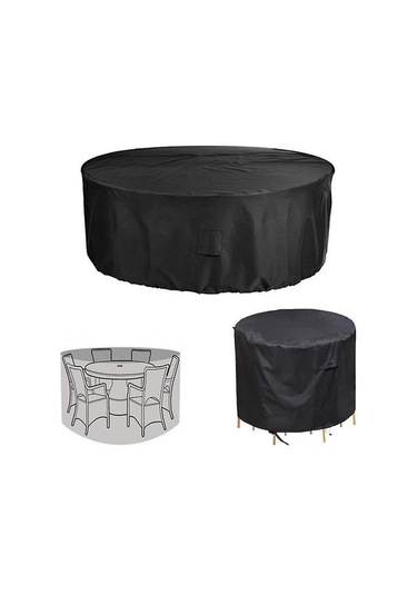 Yuvarlak Mobilya Toz Geçirmez Ve Su Geçirmez Kapak, Açık Bahçe Masa Mobilya Koruyucu Kapak 230 110 Cm Altın