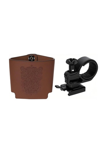 Padalink Bisiklet Su Şişesi Tutucu - Kolay Montajlı, Tüm Bardak Türleri İçin Uygun, Dayanıklı Nylon Yapı Kahve