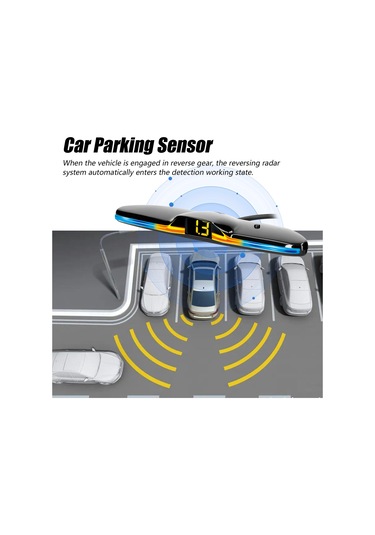 Suofeng "4 Sensörlü Park Asistanı - Led Ekranlı, Sesli Uyarı, Kolay Montaj, 12v Araçlar İçin"