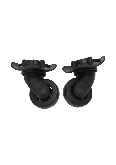 Moveevo Siyah Valiz Tekerlekleri, Pp-pet Malzeme, Sessiz Dönüşümlü, Kolay Kurulum, 2 Adet, Evrensel Valiz Tamiri Tekerlek Seti