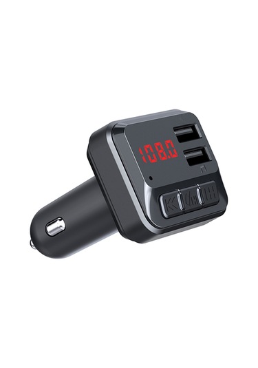 Symbee Siyah Araç Şarj Cihazı - Bluetooth Müzik Oynatıcı, Fm Transmitter, 2 Usb Port, Telefon Cevaplama, Sigara Çakmaklı 3.1a
