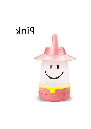 Dancemonkey Gülen Işık Pille Çalışan Kamp Çadırı Fener D Pembe Pembe