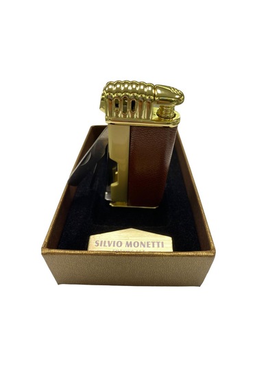 Silvio Monetti Sarı Kahverengi Deri Çakmak 709393