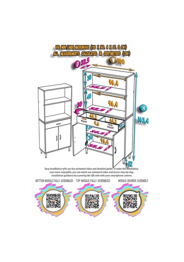 Modilayn Vio Fırın Dolabı 100x163,4x32.5 Cm Çekmeceli Kapaklı Mini/midi Mikrodalga Mutfak Dolabı Beyaz Modilayn Vio Fırın Dolabı 100x163,4x32.5 Cm Çekmeceli Kapaklı Mini/midi Mikrodalga Mutfak Dolabı Beyaz