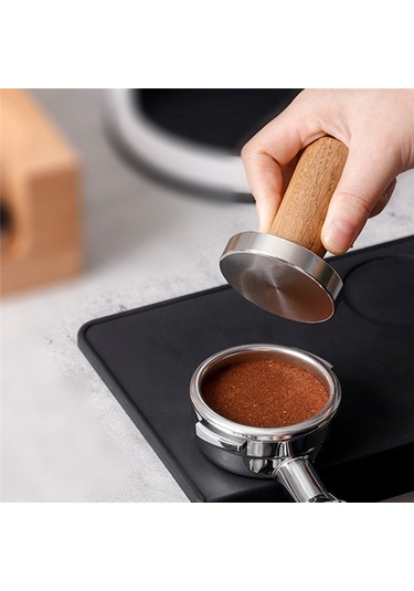 Coffee Tamper Espresso Damgası: Coffee Tamper Gerçek Ahşap Saplı, 58mm Diğer